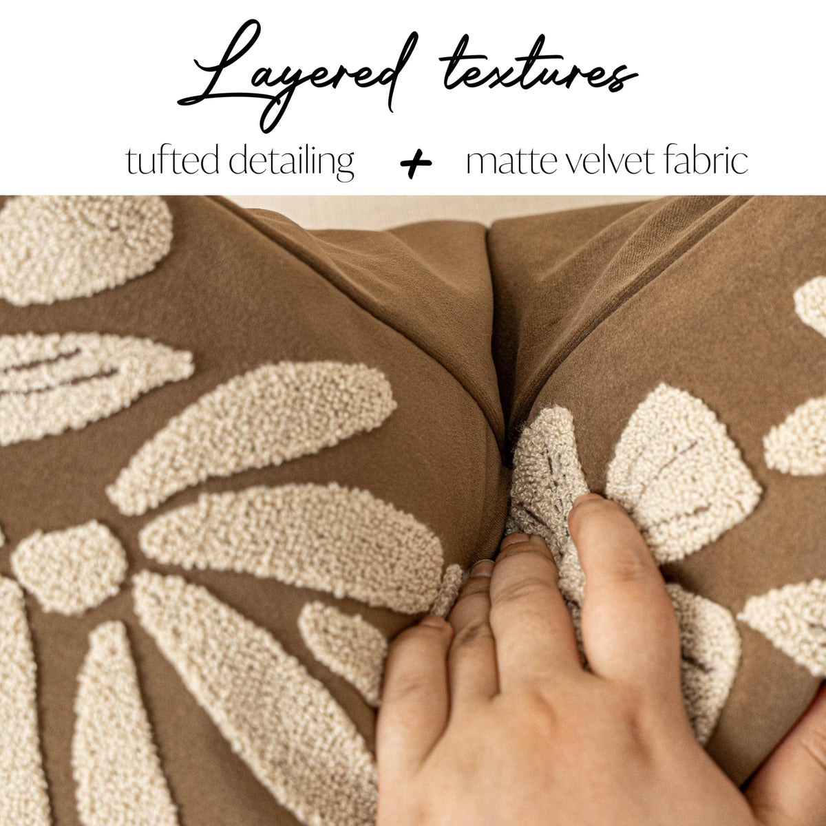 Soft velvet surface provides plush comfort for relaxing evenings.