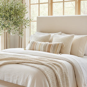 BlissBlush tassels add decorative charm for a cozy boho vibe.