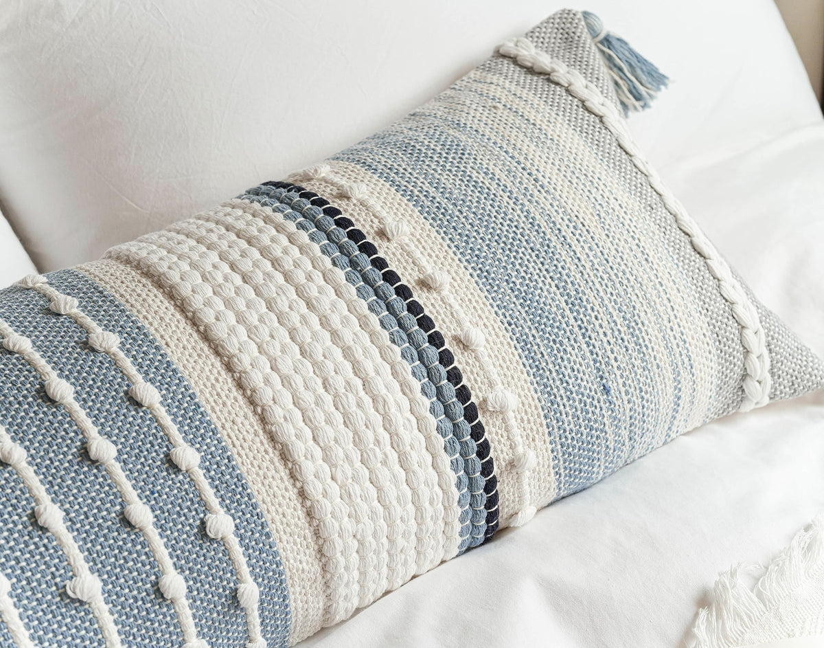 BlissBlush about us inspired pillow cover reflects women-owned design studio.