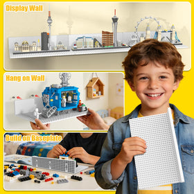 Durable ABS BlissBox display shelf with smooth edges and white finish.