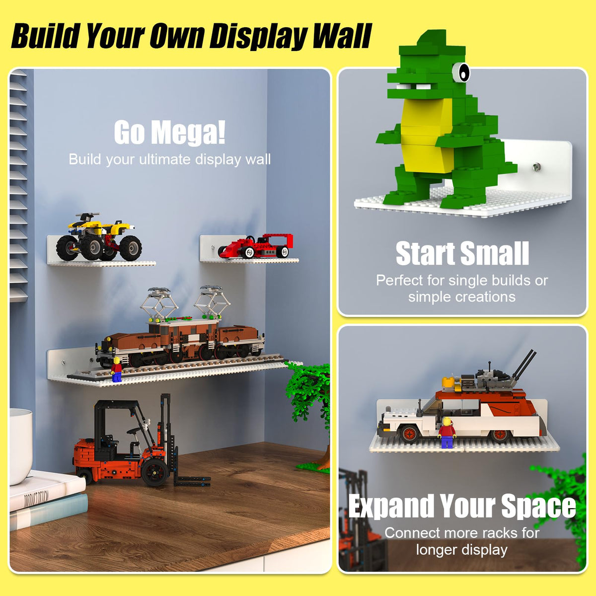BlissBox underside bricks stay secure and balanced under the shelf.