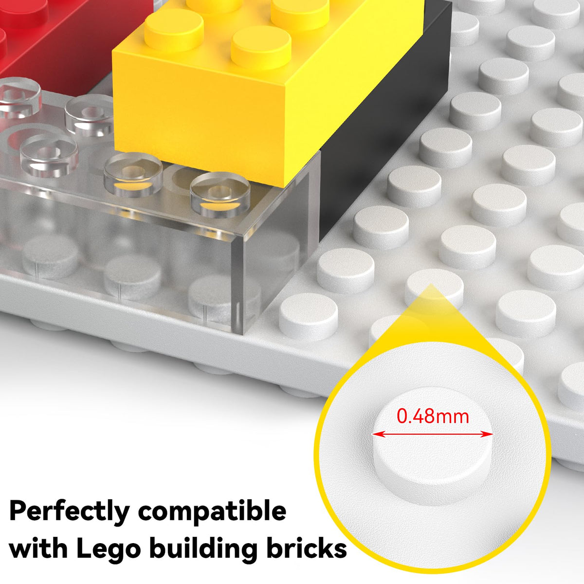 Close up of BlissBox shelf on wall showing bricks from both sides.