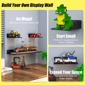 BlissBox wall-mounted bricks sit securely on display for easy viewing.