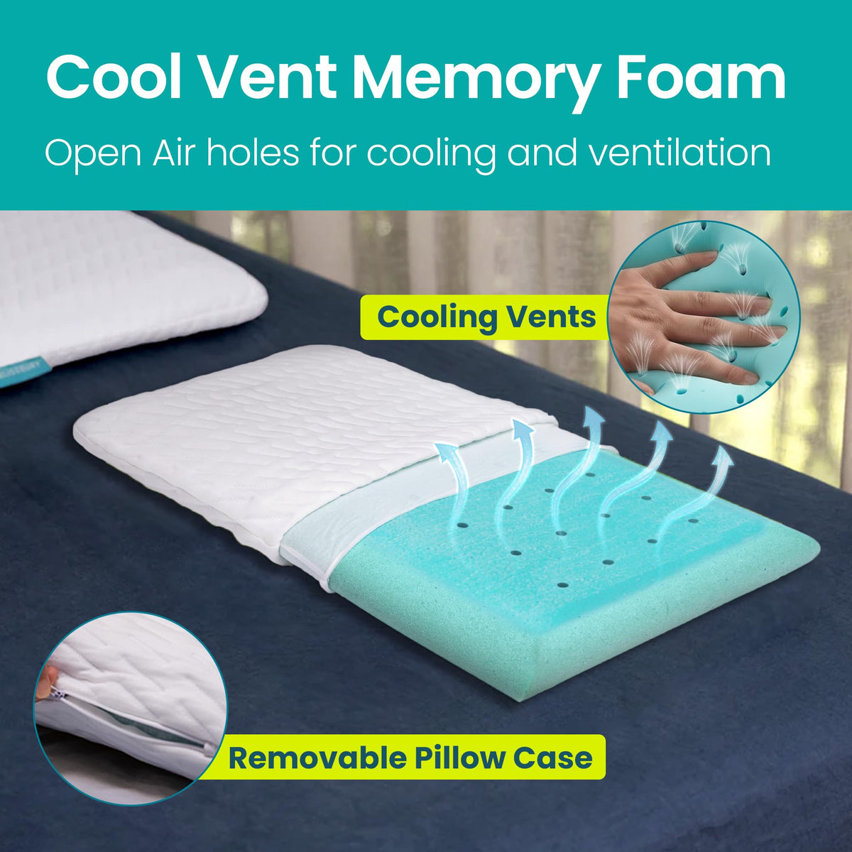 BLISSBURY CertiPUR-US certified foam ensures safety and peace of mind.
