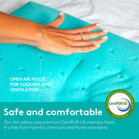 BLISSBURY removable pillow case for easy cleaning and care.