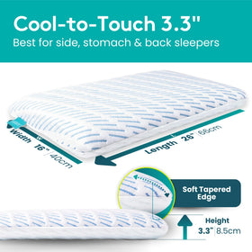 BLISSBURY ventilation holes promote airflow for a cooler sleep.