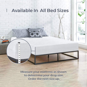BLISSFORD full encasement zipper king, side view, ensures mattress stays clean