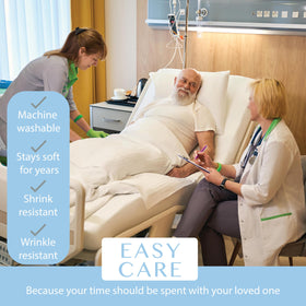 BLISSFORD machine-wash-dry label highlights easy care convenience