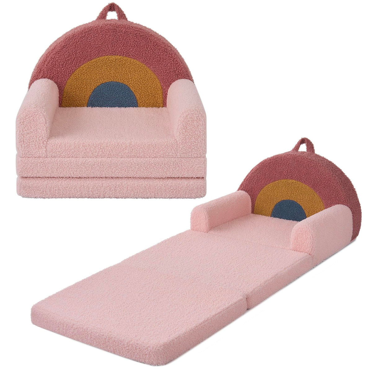 Blissful Diary foldable toddler couch compact design for cozy playtime and easy storage.