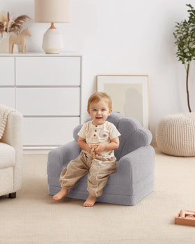 Blissful Diary foldable toddler couch washable-cover for simple cleaning.