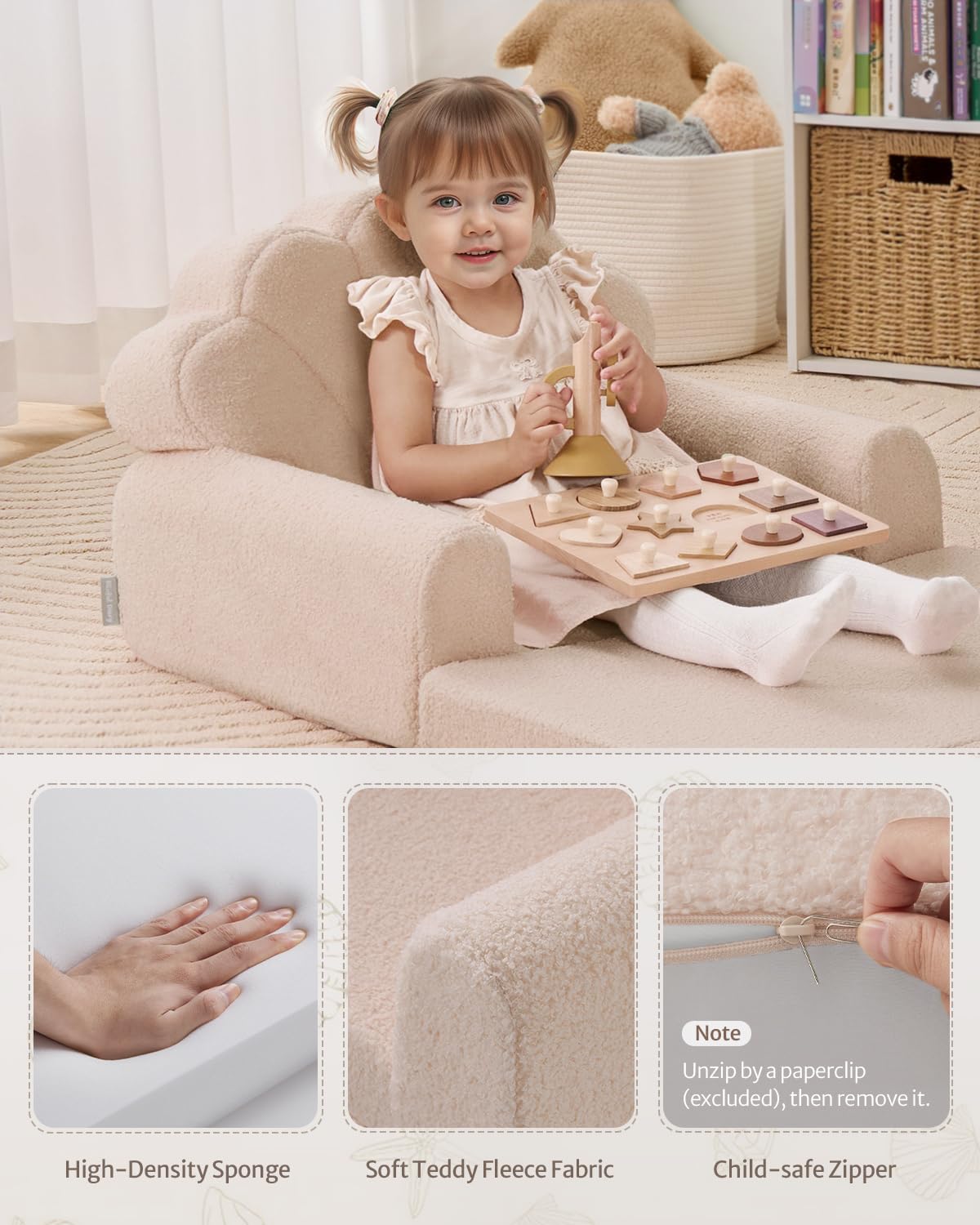 Blissful Diary lightweight couch with handle for easy moving