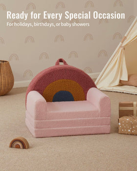 Blissful Diary portable playroom chair is lightweight for easy room-to-room fun.