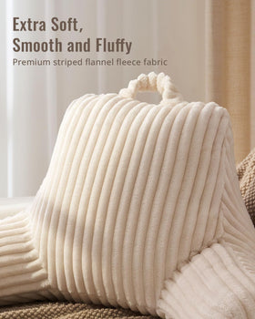 Blissful Diary Reading Pillow arm-support detail for better posture.