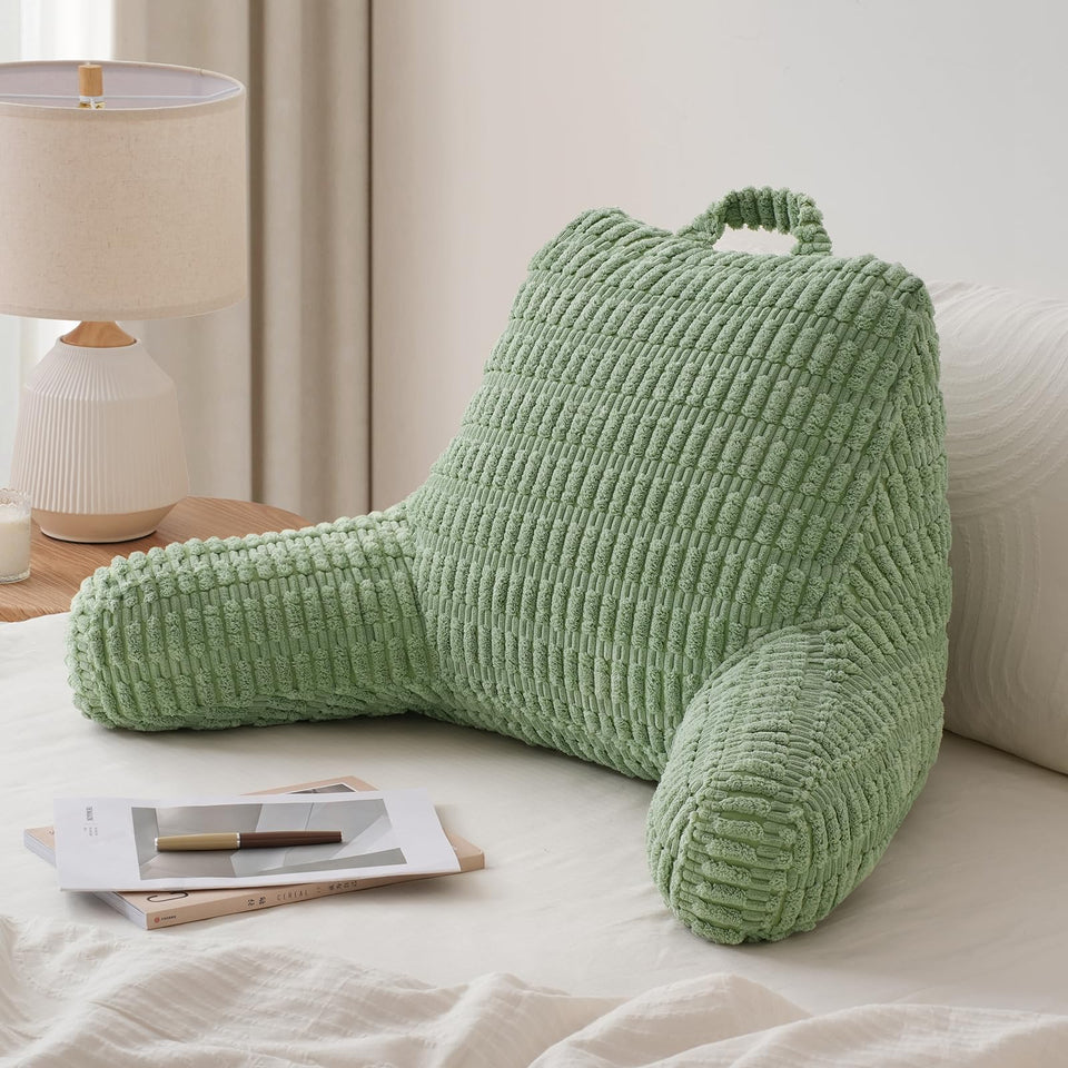 Blissful Diary reading pillow arm-support for ergonomic lounging