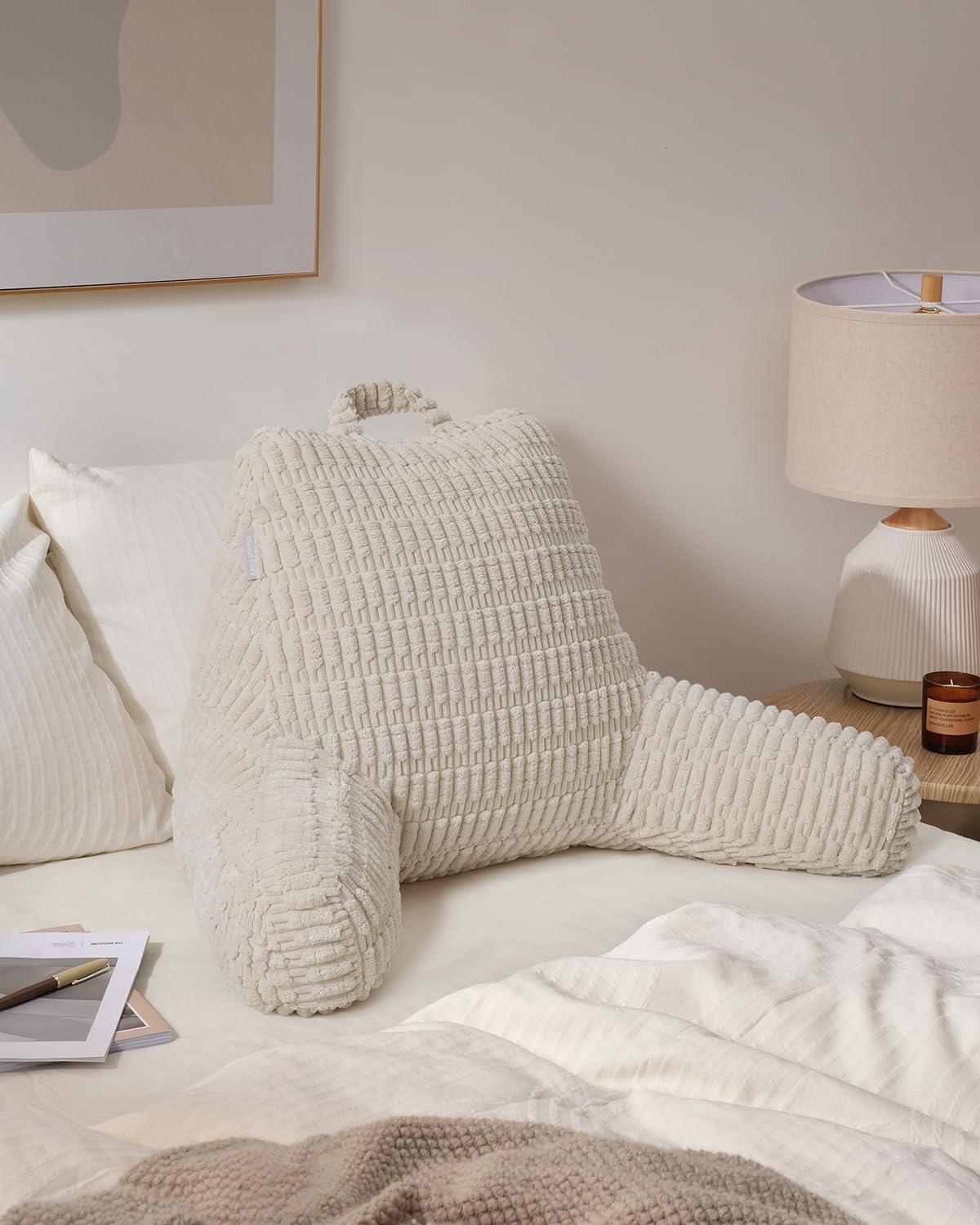Blissful Diary Reading Pillow bed and couch use for versatile lounging