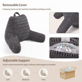 Blissful Diary Reading Pillow shredded foam inside adapts to your shape.