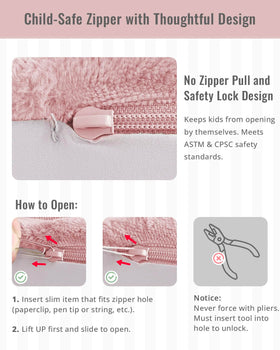 Blissful Diary blush-pink couch complements playrooms while remaining kid-safe