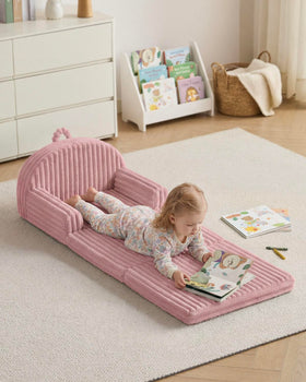 Blissful Diary toddler couch in folded form stores easily in small spaces