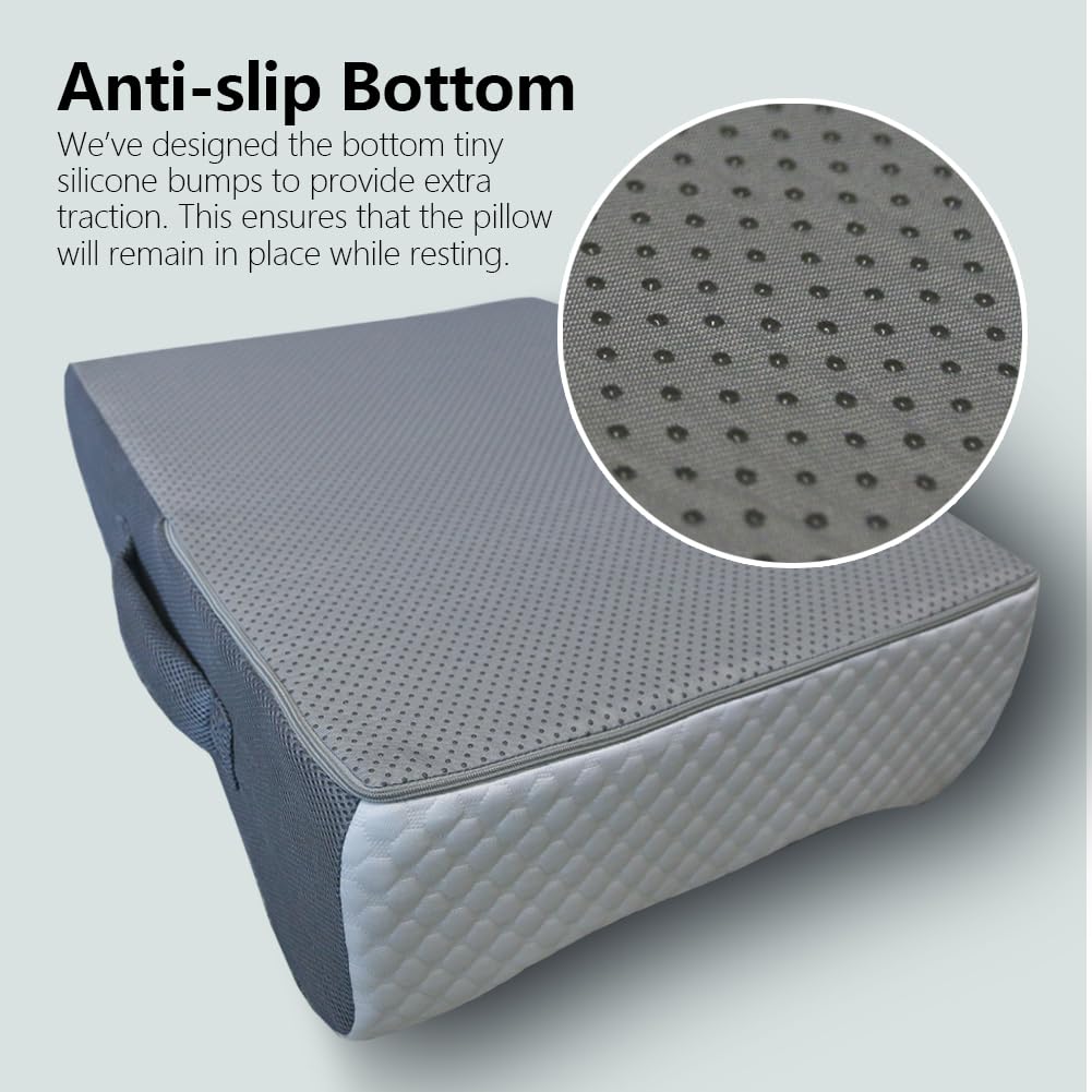 BlissfulNest anti-slip bottom prevents pillow movement during rest
