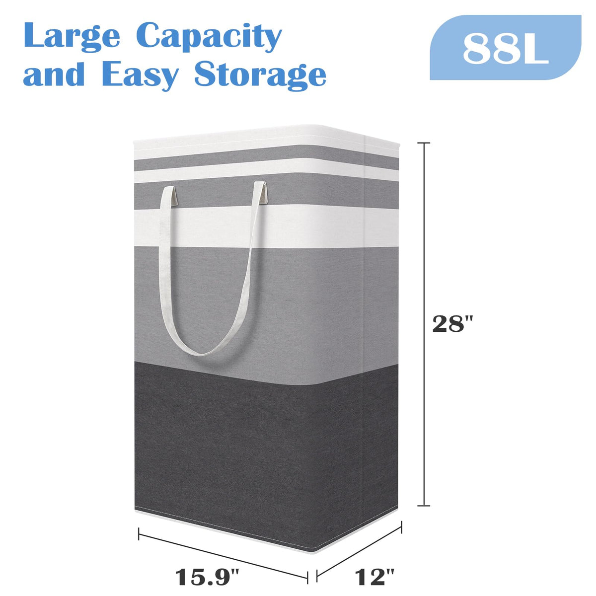 BlissTotes 3-Pack collapsible empty view for compact storage and portability.