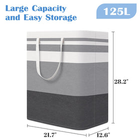 BlissTotes 3-Pack laundry basket side view demonstrates sturdy construction for daily use.