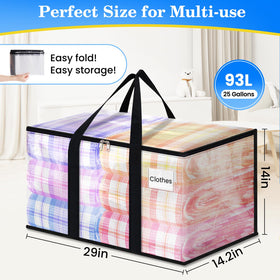 BlissTotes foldable design folds flat for compact storage.