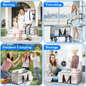 BlissTotes heavy-duty storage with reinforced seams for durability.