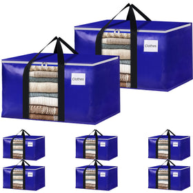 BlissTotes 8-pack with clear window for quick content visibility during a move.