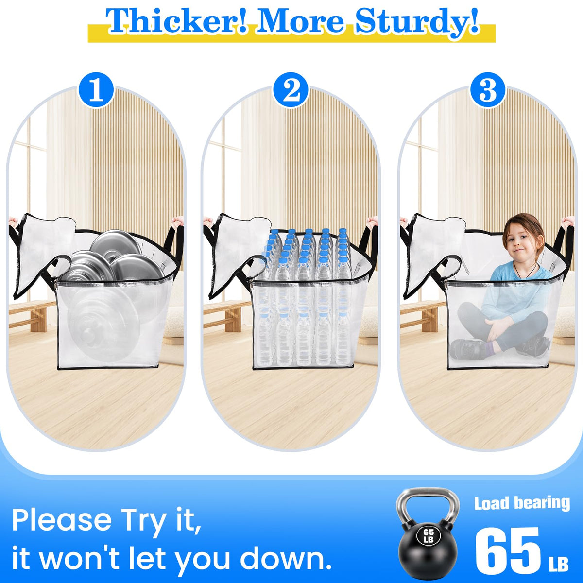 BlissTotes 93L bag with backpack straps showing hands-free carrying during move.