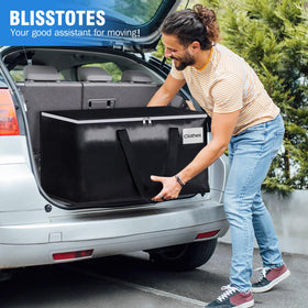BlissTotes spacious 93L bag for storing decor, quilts, and pillows in dorms