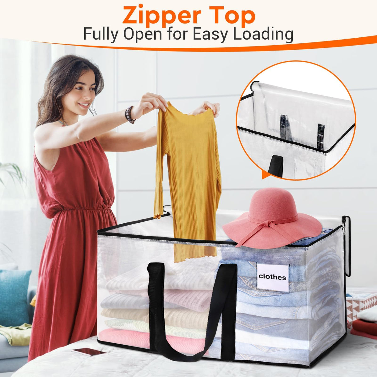 BlissTotes smooth double zippers for secure, quick access.