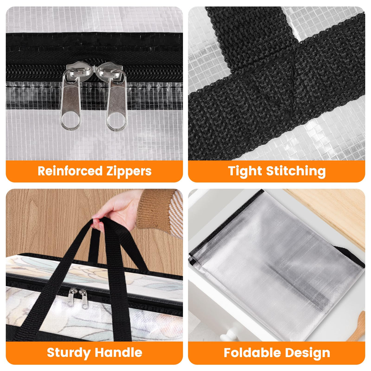 BlissTotes foldable design helps keep closets tidy and travel-ready.