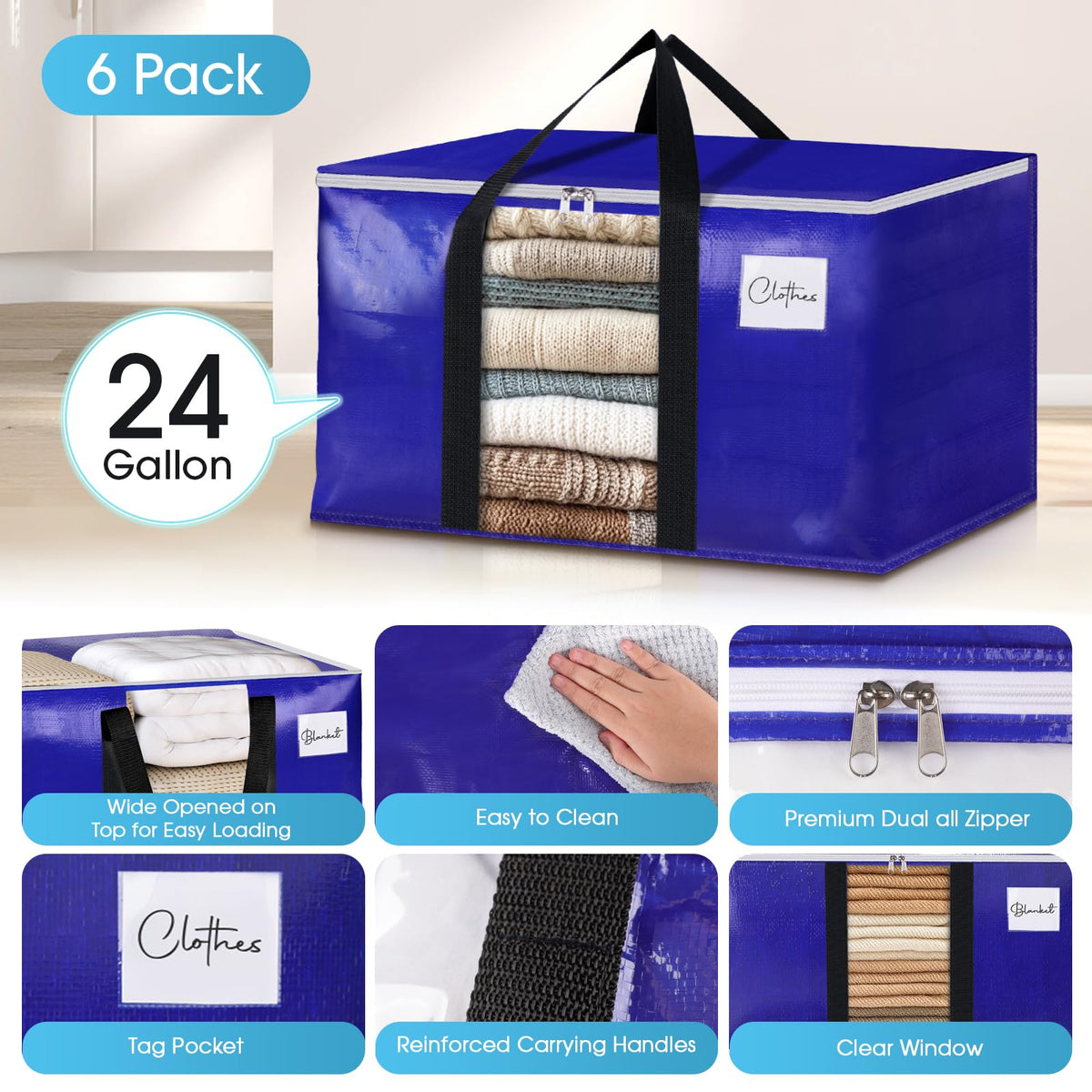 BlissTotes foldable design saves space when not in use