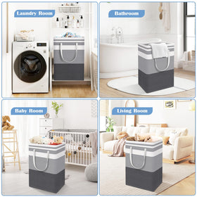 BlissTotes gradient grey design complements modern laundry spaces.