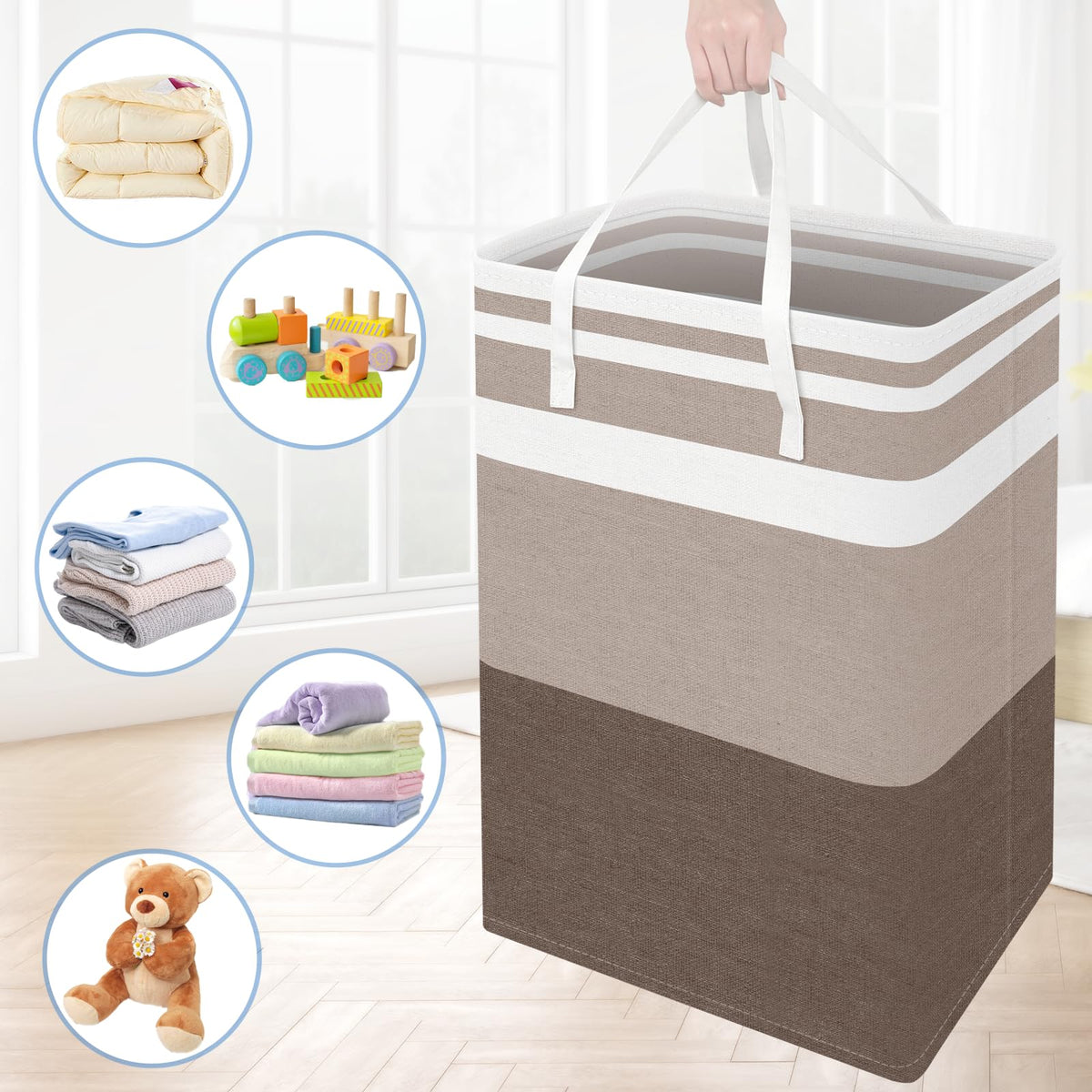 BlissTotes gradient khaki design suits dorms and home spaces.
