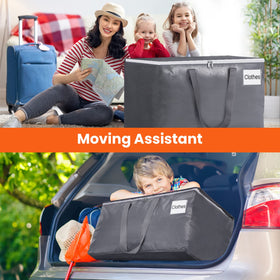BlissTotes large moving bag shows 93L capacity for roomy packing.