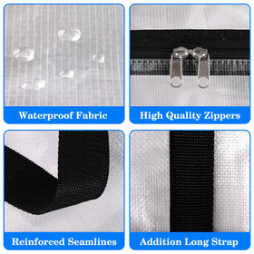 BlissTotes reinforced seams in action during heavy packing and stacking.