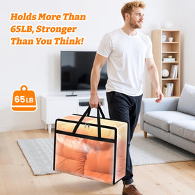 BlissTotes sturdy handles and reinforced zippers ensure secure closure.