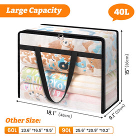 BlissTotes under-bed storage bag keeps linens dry and dust-free during moves.