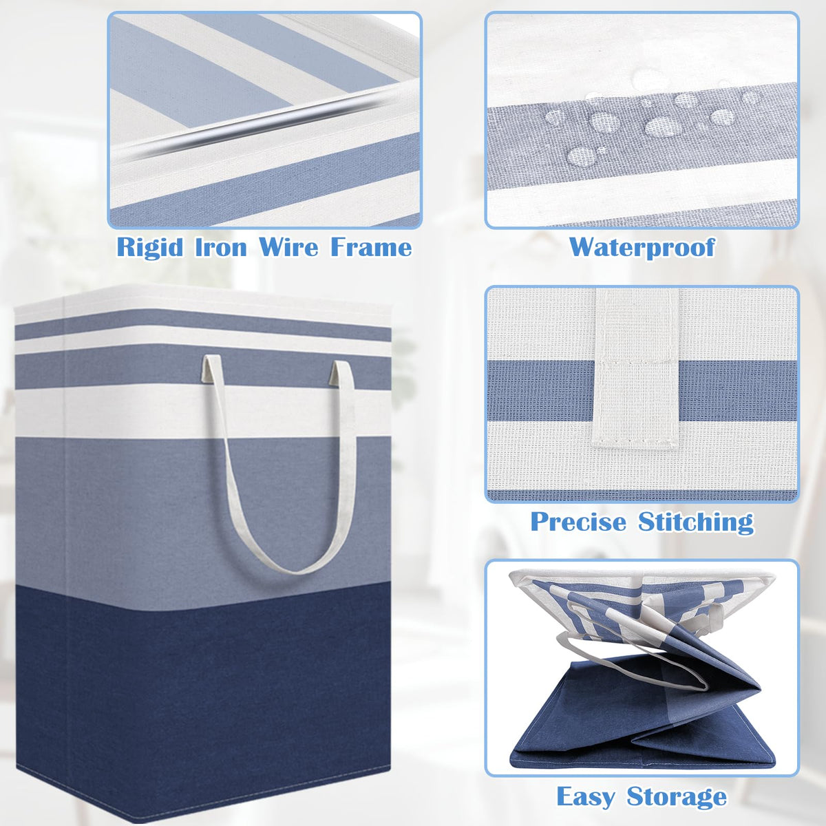 BlissTotes waterproof inner liner protects contents from spills.