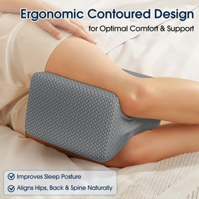 BlissTrends knee pillow with removable cover, easy to wash and maintain hygiene.