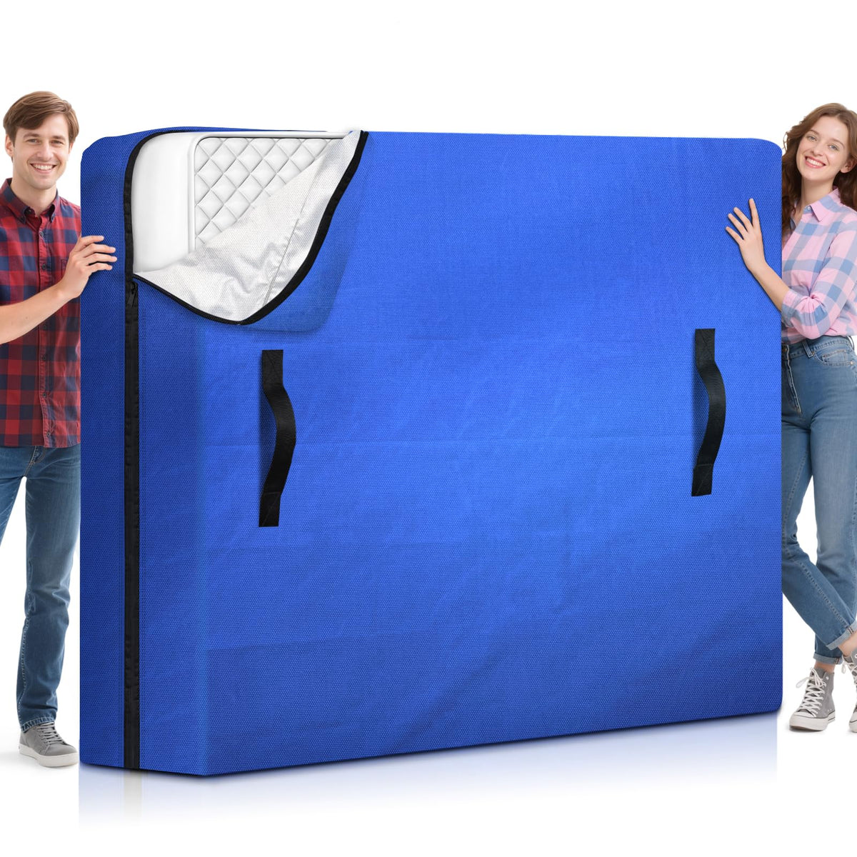 BlissTrends full-size mattress bag exterior protects beds during moving and storage.