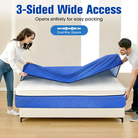 BlissTrends reinforced handles offer secure grip for carrying heavy mattresses.