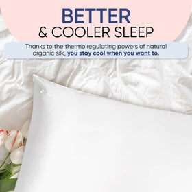 Blissy silk pillowcase for night routine with smooth fabric.