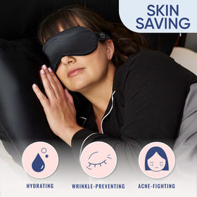 BLISSY silk pillowcase skin-care glow due to smooth contact during sleep