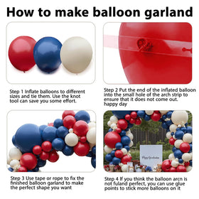 Blocesa double-stuffed balloons arch delivers fuller professional volume.