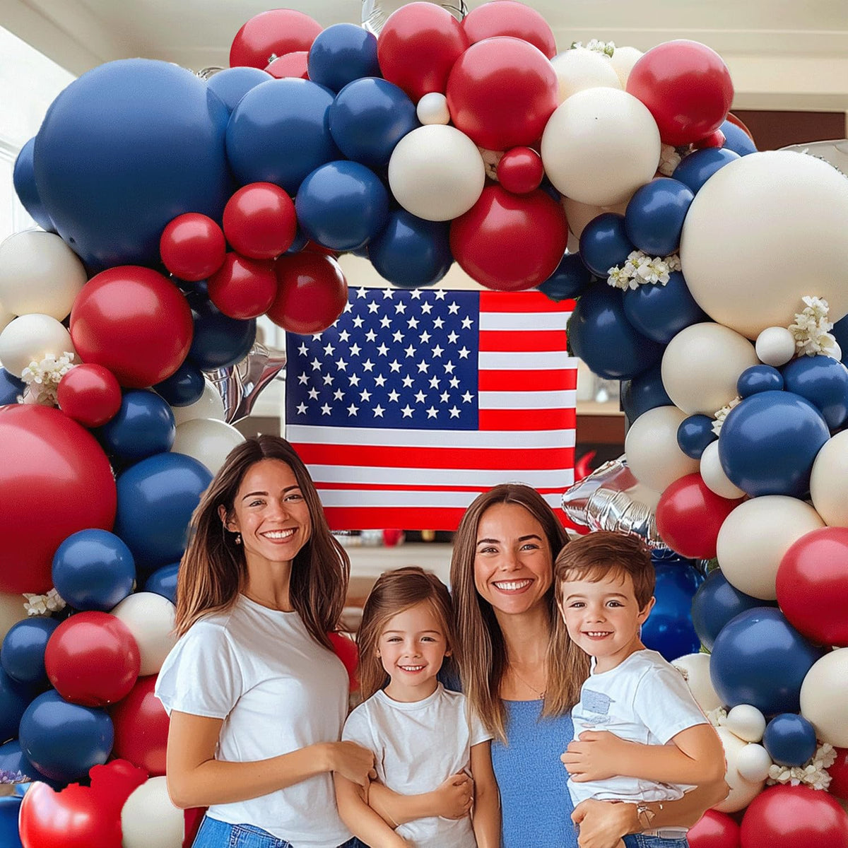 Blocesa patriotic decor elevates Independence Day and nautical parties.