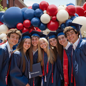 Blocesa thickened latex balloons resist deformation for lasting impact.