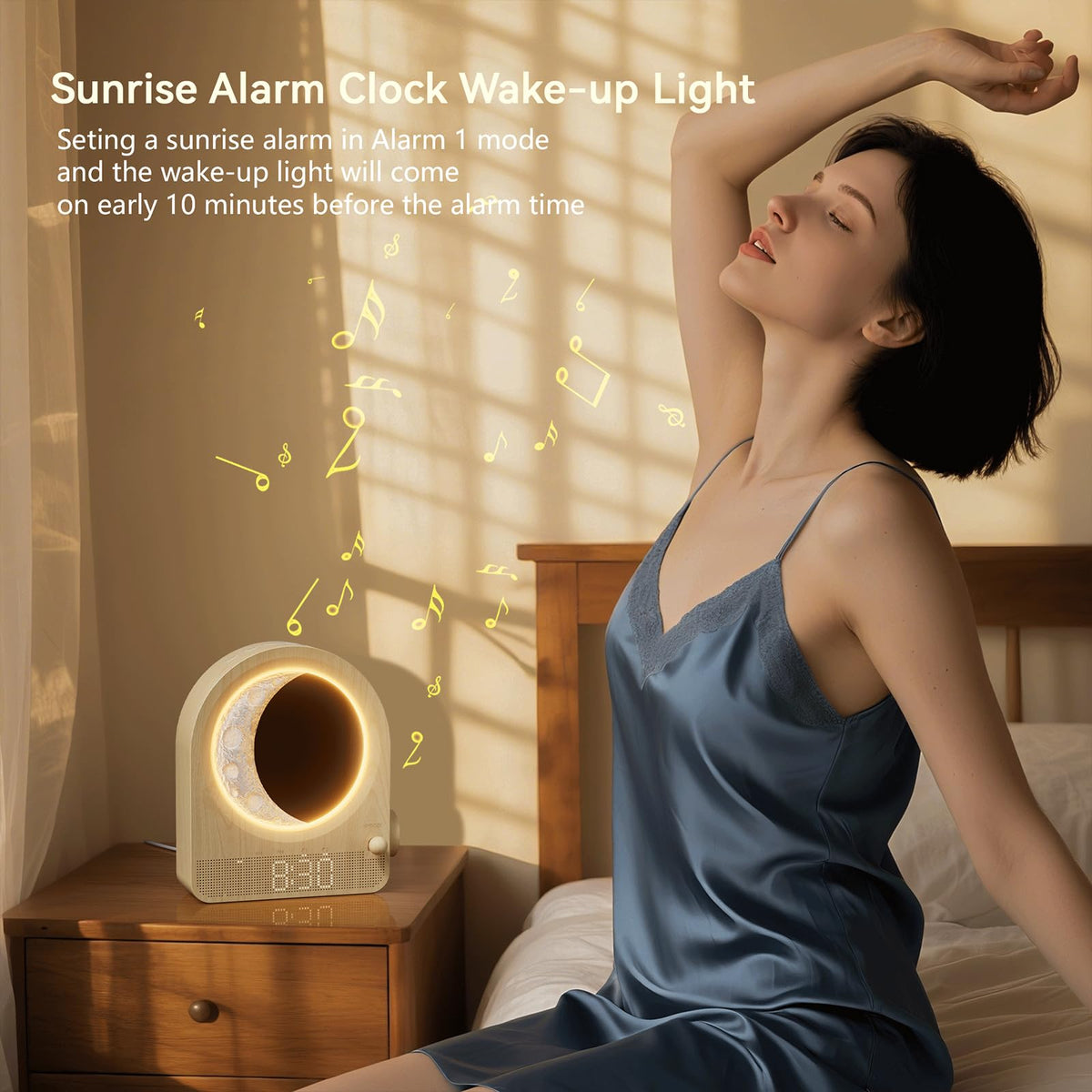 blonbar stepless dimmable moonlamp with real moon detail
