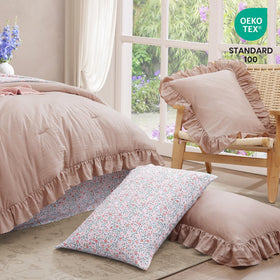 BLOOMHAVEN ruffle edging detail adds romance and texture